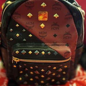 MCM men's studded backpack